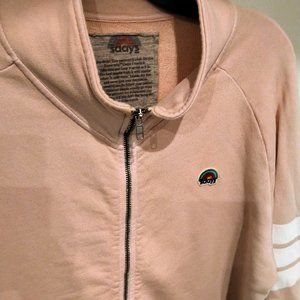 SDAYS (aviator nation like) Track Jacket Vintage Pink Size Large Mint Condition